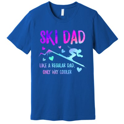 Ski Dad Skiing Daddy Papa Grandpa Cool Snowboarding Father Gift Premium T-Shirt