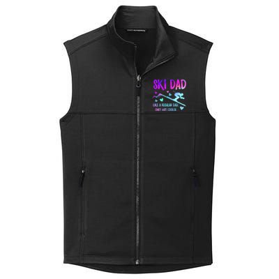 Ski Dad Skiing Daddy Papa Grandpa Cool Snowboarding Father Gift Collective Smooth Fleece Vest