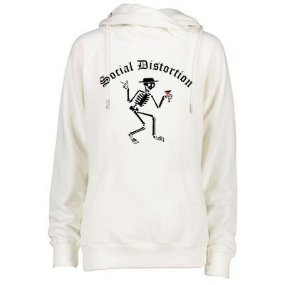 Social Distortion Skeleton Womens Funnel Neck Pullover Hood