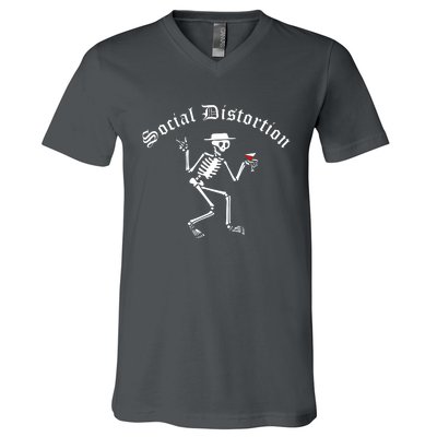 Social Distortion Skeleton V-Neck T-Shirt