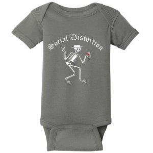 Social Distortion Skeleton Baby Bodysuit