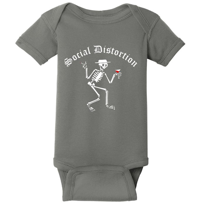 Social Distortion Skeleton Baby Bodysuit