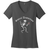 Social Distortion Skeleton Women's V-Neck T-Shirt