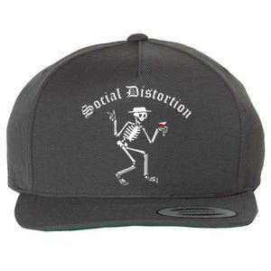 Social Distortion Skeleton Wool Snapback Cap