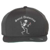 Social Distortion Skeleton Wool Snapback Cap