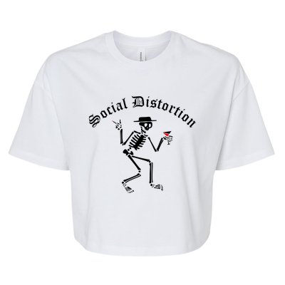 Social Distortion Skeleton Bella+Canvas Jersey Crop Tee