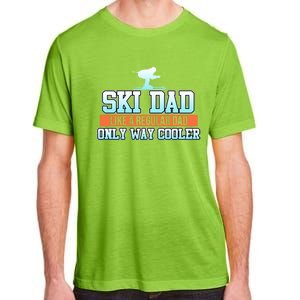 Ski Dad Skiing Skier Snowboard Winter Sports Graphic Gift Adult ChromaSoft Performance T-Shirt