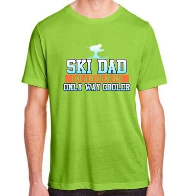 Ski Dad Skiing Skier Snowboard Winter Sports Graphic Gift Adult ChromaSoft Performance T-Shirt