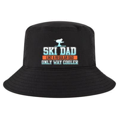Ski Dad Skiing Skier Snowboard Winter Sports Graphic Gift Cool Comfort Performance Bucket Hat