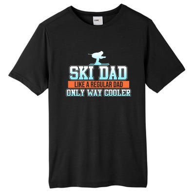 Ski Dad Skiing Skier Snowboard Winter Sports Graphic Gift Tall Fusion ChromaSoft Performance T-Shirt