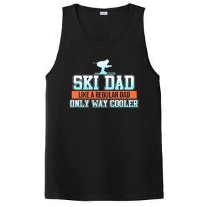 Ski Dad Skiing Skier Snowboard Winter Sports Graphic Gift PosiCharge Competitor Tank