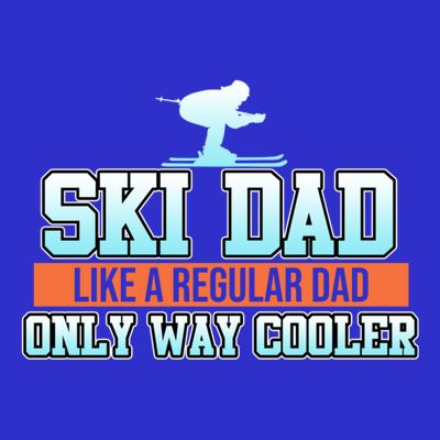 Ski Dad Skiing Skier Snowboard Winter Sports Graphic Gift T-Shirt