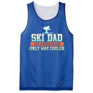 Ski Dad Skiing Skier Snowboard Winter Sports Graphic Gift Mesh Reversible Basketball Jersey Tank