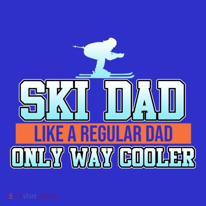 Ski Dad Skiing Skier Snowboard Winter Sports Graphic Gift Premium T-Shirt