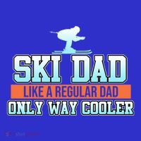 Ski Dad Skiing Skier Snowboard Winter Sports Graphic Gift Women's V-Neck T-Shirt