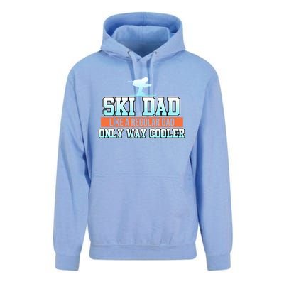 Ski Dad Skiing Skier Snowboard Winter Sports Graphic Gift Unisex Surf Hoodie