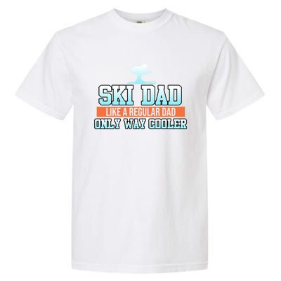 Ski Dad Skiing Skier Snowboard Winter Sports Graphic Gift Garment-Dyed Heavyweight T-Shirt