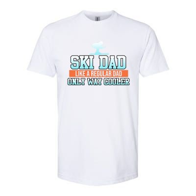 Ski Dad Skiing Skier Snowboard Winter Sports Graphic Gift Softstyle® CVC T-Shirt