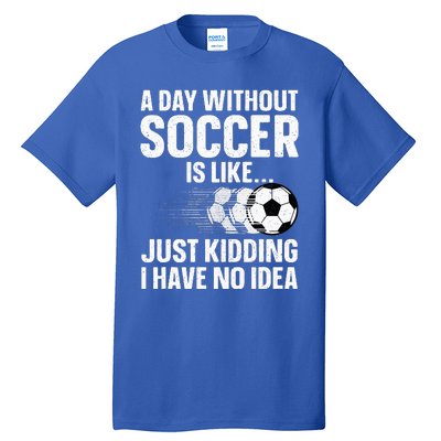 Soccer Design Sport Player Soccer Lover Tall T-Shirt