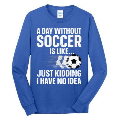 Soccer Design Sport Player Soccer Lover Tall Long Sleeve T-Shirt