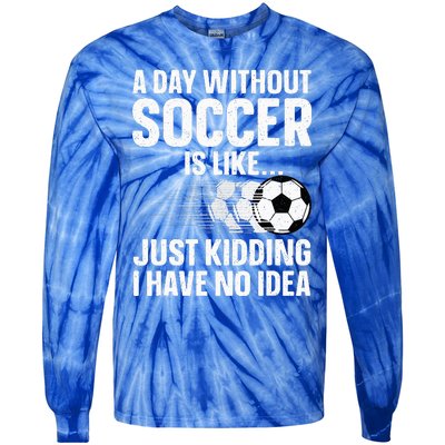 Soccer Design Sport Player Soccer Lover Tie-Dye Long Sleeve Shirt