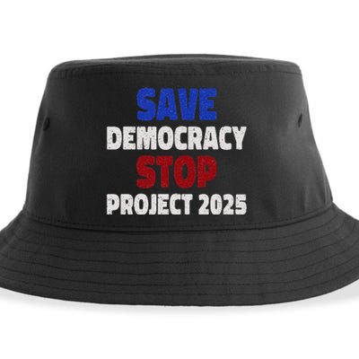 Save Democracy Stop Project 2025 Election Sustainable Bucket Hat