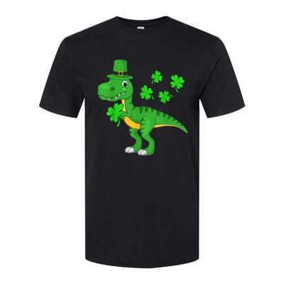 Shamrock Dino St Patricks Day Shirt K.i.d.s T Rex Toddler b.o.y.s Softstyle CVC T-Shirt