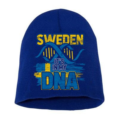 Sverige Dna Swedish Flag Sweden Great Gift Short Acrylic Beanie