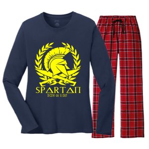 Spartan Death Women's Long Sleeve Flannel Pajama Set 