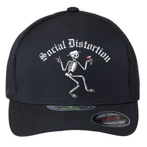 Social Distortion Skelly Flexfit Unipanel Trucker Cap