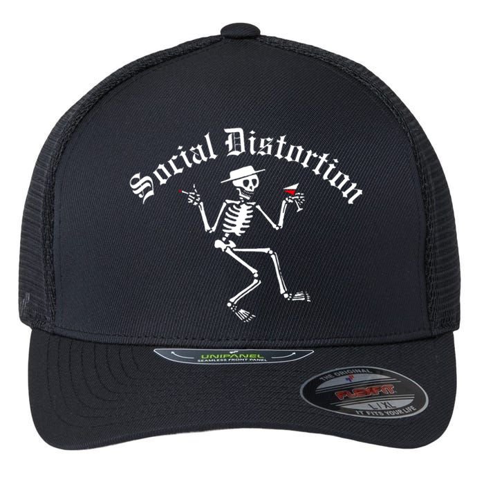 Social Distortion Skelly Flexfit Unipanel Trucker Cap