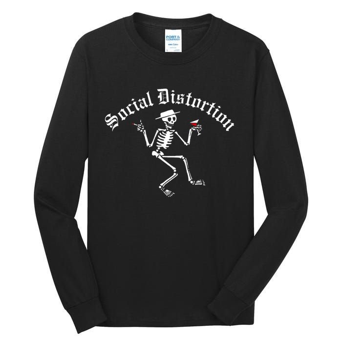 Social Distortion Skelly Tall Long Sleeve T-Shirt