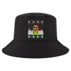 Snow Dabbing Softball Ugly Christmas Holiday Baseball Gift Cool Comfort Performance Bucket Hat