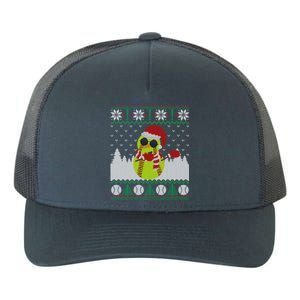 Snow Dabbing Softball Ugly Christmas Holiday Baseball Gift Yupoong Adult 5-Panel Trucker Hat