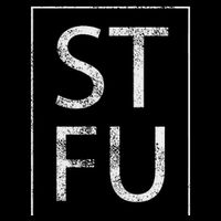 Stfu Distressed Shut The Fuck Up Funny Passive Humor Women's V-Neck T-Shirt