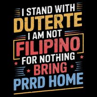 Support Duterte  Stand with Duterte Against ICC Charges Flat Bill Trucker Hat