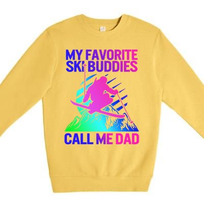 Ski Dad Sweater Fathers Day Favorite Ski Buddies Call Me Dad Cute Gift Premium Crewneck Sweatshirt