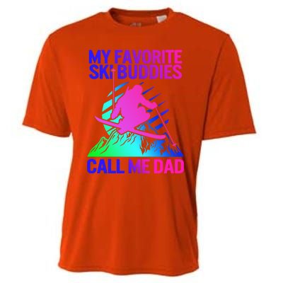 Ski Dad Sweater Fathers Day Favorite Ski Buddies Call Me Dad Cute Gift Cooling Performance Crew T-Shirt