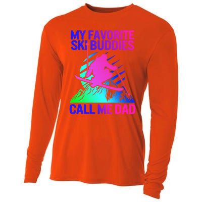 Ski Dad Sweater Fathers Day Favorite Ski Buddies Call Me Dad Cute Gift Cooling Performance Long Sleeve Crew