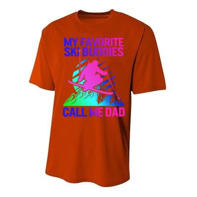 Ski Dad Sweater Fathers Day Favorite Ski Buddies Call Me Dad Cute Gift Performance Sprint T-Shirt