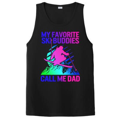 Ski Dad Sweater Fathers Day Favorite Ski Buddies Call Me Dad Cute Gift PosiCharge Competitor Tank