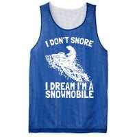 Snowmobile Dream Snore I Snoring Rider Driver Cool Gift Mesh Reversible Basketball Jersey Tank