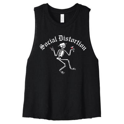 Social Distortion Women's Racerback Cropped Tank