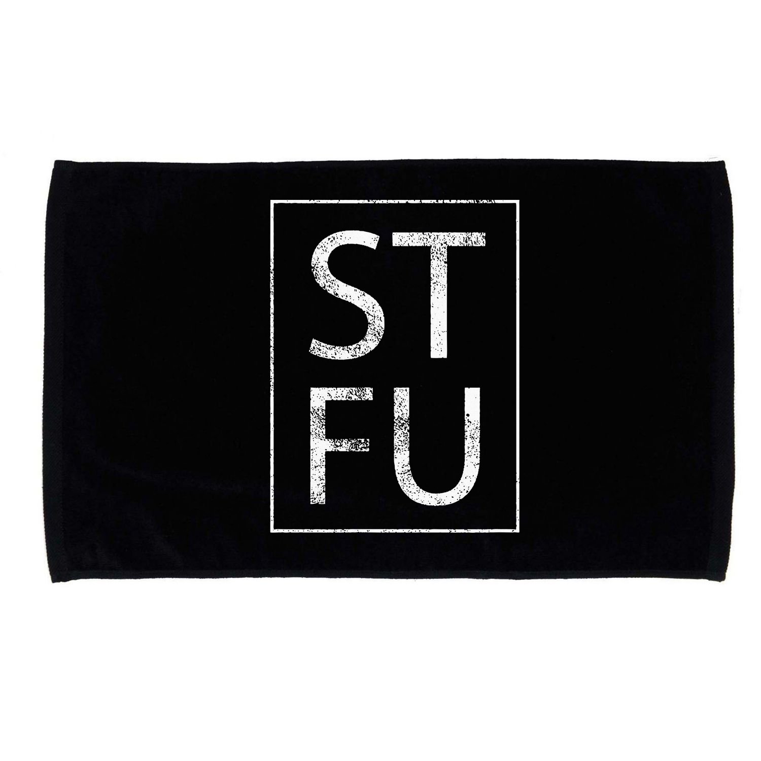 STFU Distressed Shut The Fuck Up Funny Passive Humor Microfiber Hand Towel
