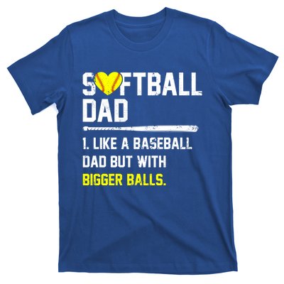 Softball Dad Softball Player Softball Baseball Player Game Cool Gift T-Shirt