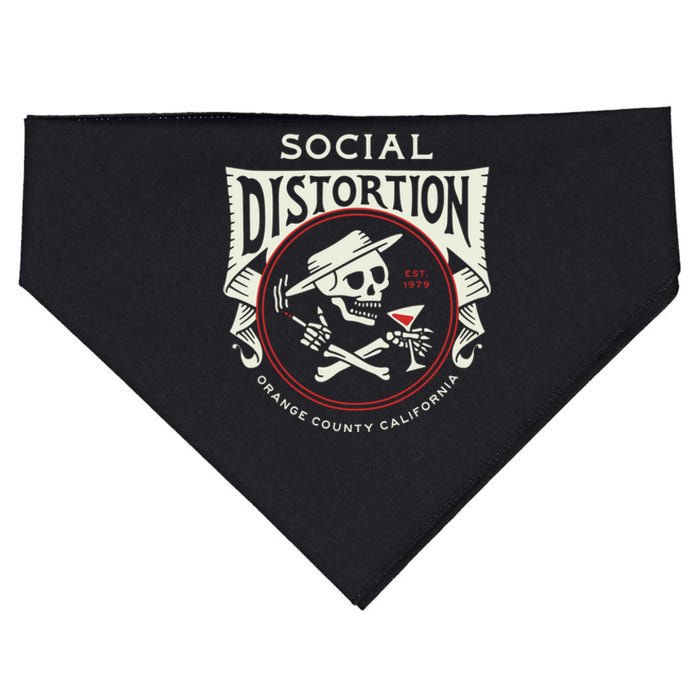 Social Distortion Skelly Circle USA-Made Doggie Bandana