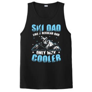 Skiis Downhill Skiier Costume Ski Dad Gift PosiCharge Competitor Tank