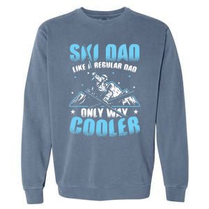 Skiis Downhill Skiier Costume Ski Dad Gift Garment-Dyed Sweatshirt