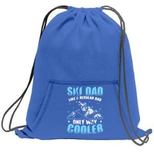 Skiis Downhill Skiier Costume Ski Dad Gift Sweatshirt Cinch Pack Bag