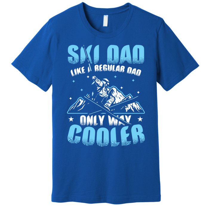 Skiis Downhill Skiier Costume Ski Dad Gift Premium T-Shirt